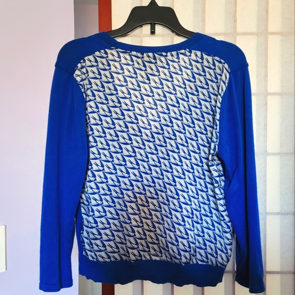 Alfani Royal Blue Cardigan Size Petite M - Picture 2 of 6
